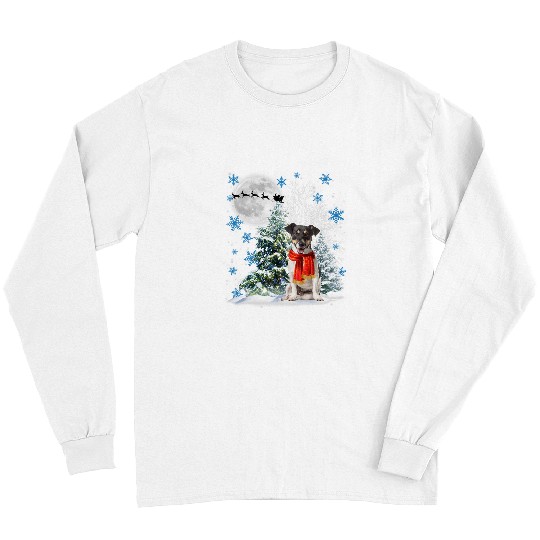 Jack Russell Pet Under Moonlight Snow Christmas Pajama 106 Long Sleeves