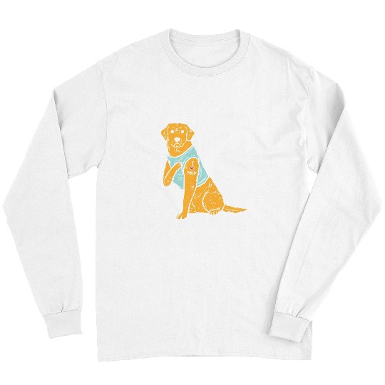 Golden Retriever Pet Womens I Love Mom Golden Retriever Labrador Dog Lover Women Long Sleeves