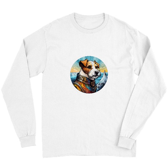 Jack Russell Pet Viking Funny Dog Medieval 3 Long Sleeves