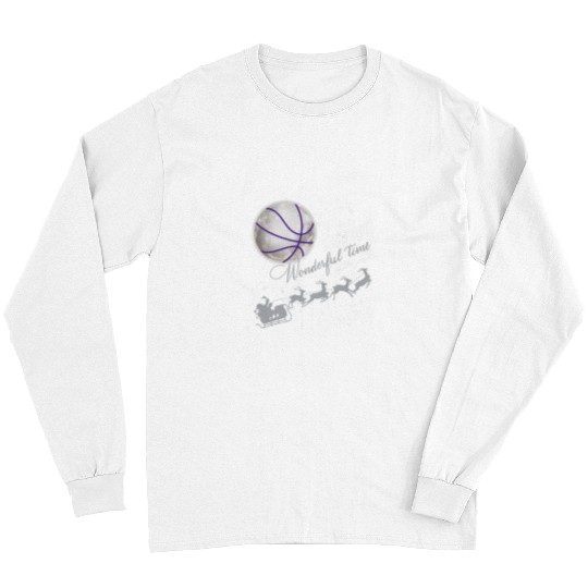 Sport Basketball Kansas State Wildcats xmass Santa And The Moon Long Sleeves