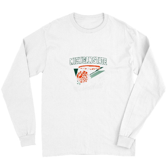 Sport Basketball Michigan State Basketball Spartans Throwback MSU Licensed Long Sleeves