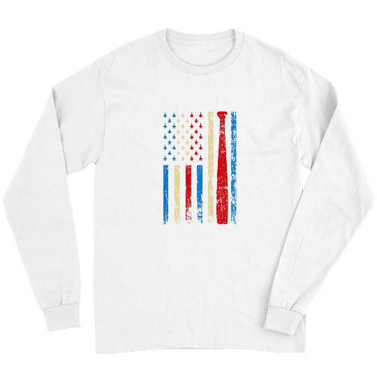 Sport Baseball American Sports Flag Athletic Baseball Bat 4th Of July Long Sleeves