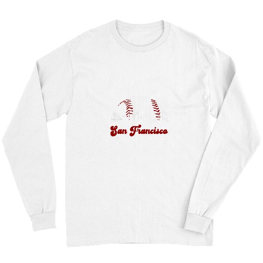 Sport Baseball San Francisco vintages Giant Ball National Pastime Long Sleeves