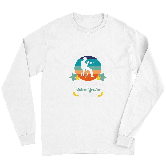 Funny Trumpet Player Funny Banana Long Sleeves