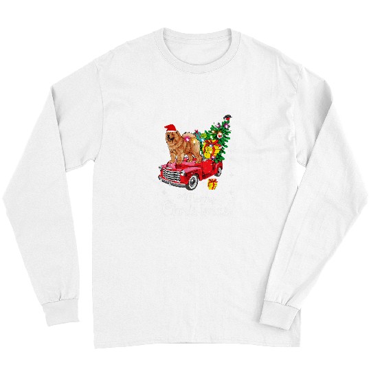 Chow Chow Pet Rides Red Truck Christmas Pajama 160 Long Sleeves