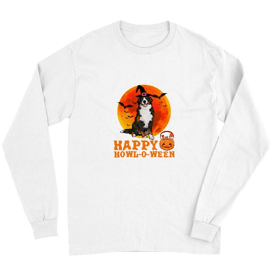 Bernese Mountain Pet Funny Bernese Mountain Dog Halloween Happy Howloween Long Sleeves