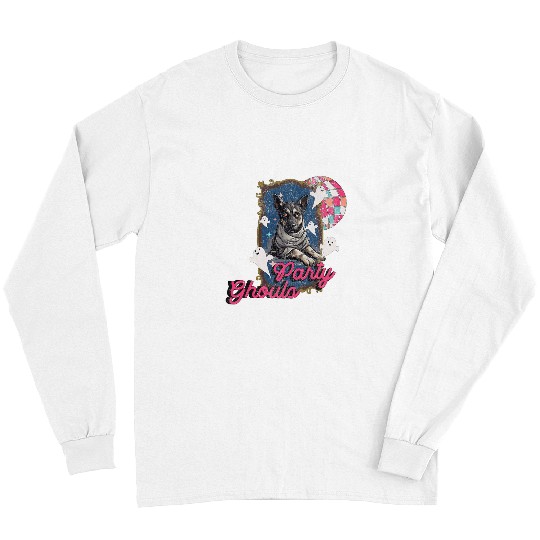 German Shepherd Pet Dogs Dressed As Mummy Halloween Party Long Sleeves