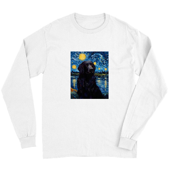 Newfoundland Pet Starry Night Van Gogh Long Sleeves
