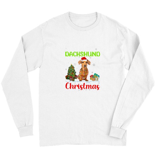Dachshund Pet I Want A Dachshund For Christmas Cool xmass Costume 122 Long Sleeves