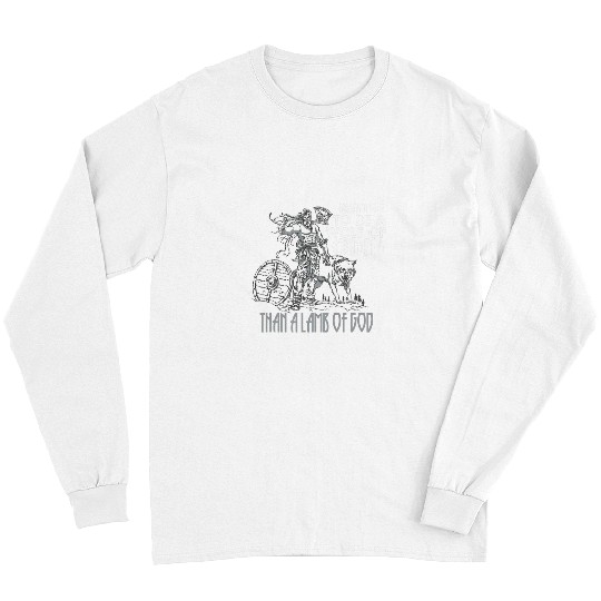 Coyote Mammal Be A wolfs Of Odin Than A Lamb Of God Viking Norse For Men 1 Long Sleeves