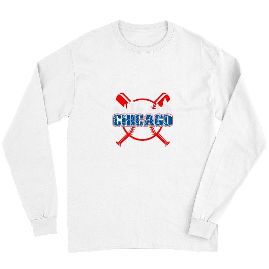 Sport Baseball Chicago vintages Baseball for Men and Women Long Sleeves