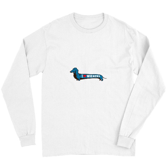Dachshund Pet I Love Wieners funny Dachshund lovers art Long Sleeves