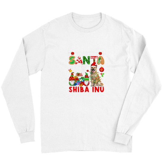 Shiba Inu Pet Who Needs Santa When You Have A Shiba Inu Santa Dog Gnomes Long Sleeves