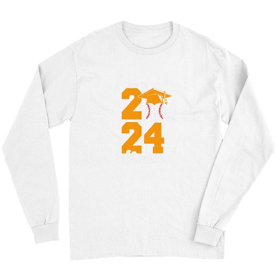 Sport Baseball Graduation Senior Class of 2024 Graduate Long Sleeves