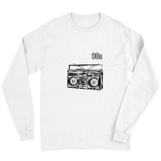 Sport Baseball 80s cassette tape 1980s retro vintages music baseball t 4 Long Sleeves