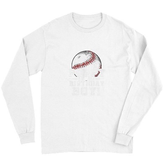 Sport Baseball Poppy Of The Birthday Boy Baseball Lover Vintage Retro Long Sleeves