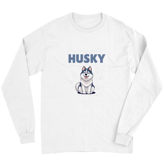 Husky Pet Cute Dogs Explanation Anatomy Of A Husky Long Sleeves