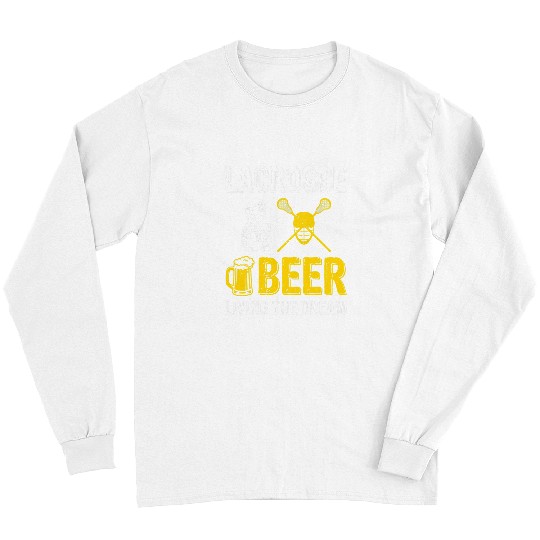 Sport Lacrosse Gift Beer Funny Lacrosse Beer Living The Dream Beer Day Oktoberfest Long Sleeves