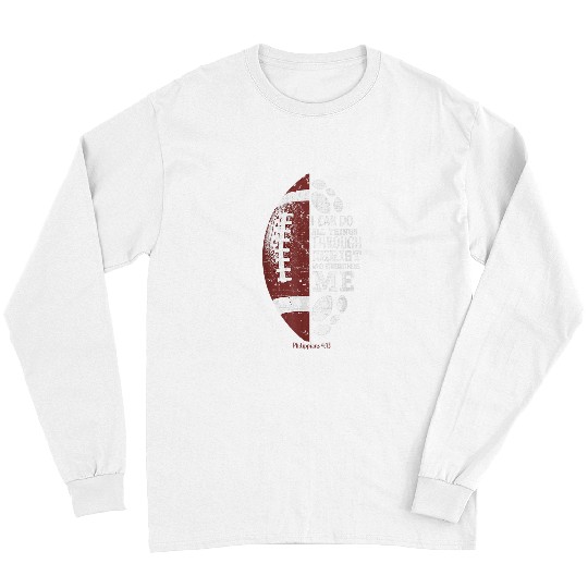 Sport Baseball Can Do All Things Jesus Christian Faith Bible Verse Long Sleeves