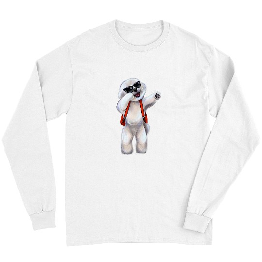 Bichon Pet Frise Dabbings Bichon Frise Dog Lovers Backpack Back To School Long Sleeves