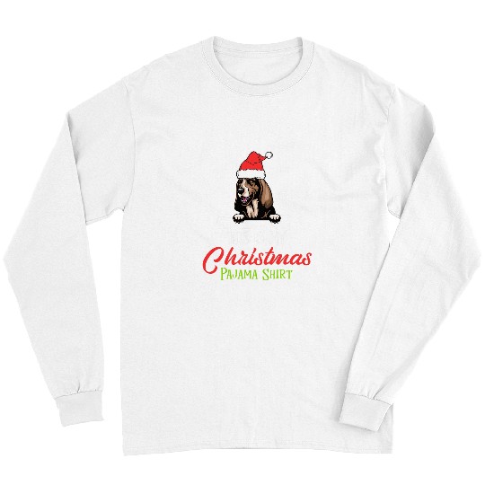 Basset Hound Pet Christmas Pajamas Dogs Lover Long Sleeves