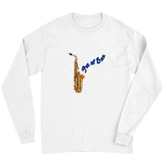 Funny Saxophone Art of Sax Smooth Jazz Saxophone Music Concert Long Sleeves
