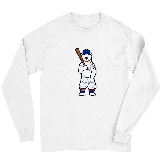 Sport Baseball Polar Bear Pete Long Sleeves