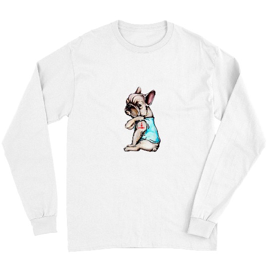 French Bulldog Pet tattoo love grandma Long Sleeves