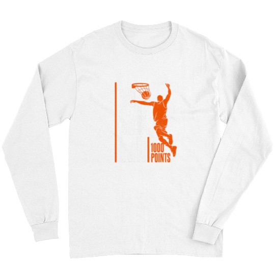Sport Basketball 1000 Points Basketball Scorer High School Basketball Player 1 Long Sleeves