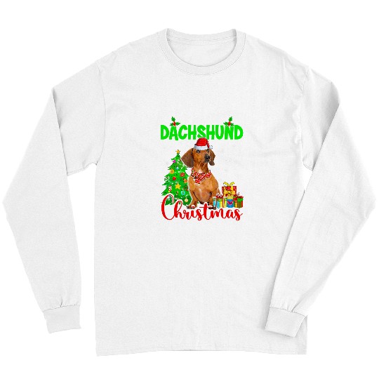 Dachshund Pet I Want Christmas Lights Dog Puppy Lover 119 Long Sleeves