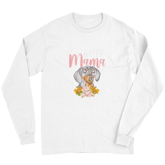 Dachshund Pet Weenie Mama Dachshund Mom Weiner dog Womens 9 Long Sleeves