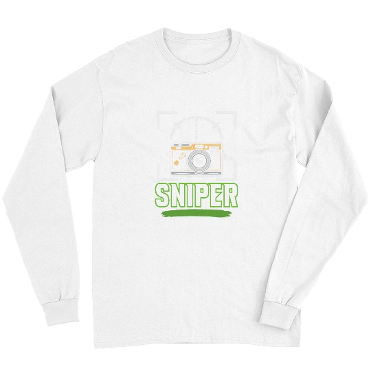 Sniper Camera for Photography Photographer Photograph Fans Long Sleeves