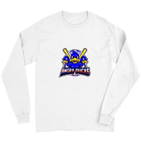 Sport Baseball Angry Ducks American Baseball Team Conceptual Original 1 Long Sleeves