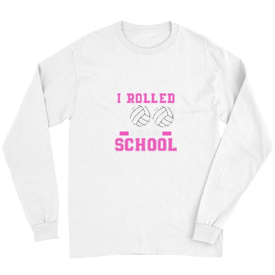 Sport Volleyball 100th Day of School Volleyball Player 100 Days Smarter Long Sleeves