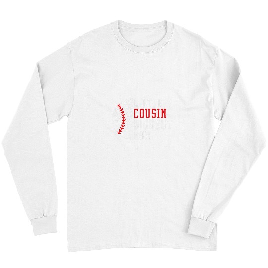 Sport Baseball Little Cousin Biggest Fan Baseball Cheer Baseball Sister Long Sleeves
