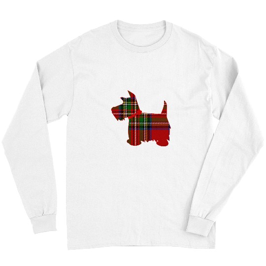 Scottish Terrier Pet Royal Stewart Tartan Red Plaid Long Sleeves