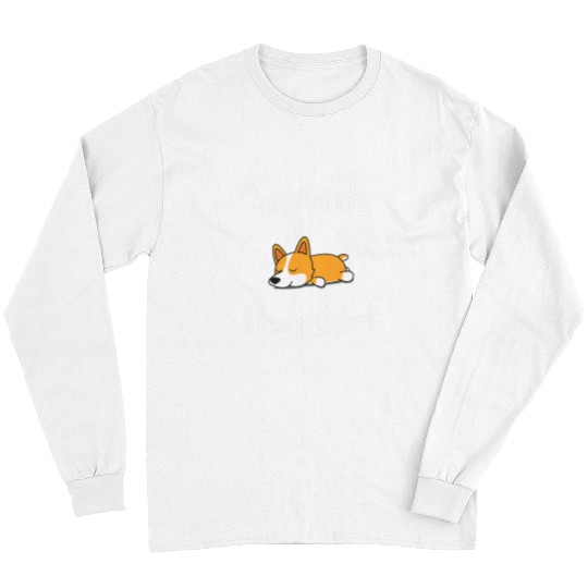 Corgi Pet Dog Dogs Corgi Nap Sleeping Sleep Pajama Nightgown 388 Long Sleeves