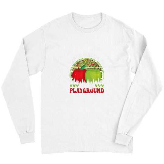 Apple Orchard Fruit Picking Harvest Season Apple Picking Long Sleeves