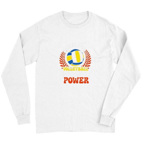 Sport Volleyball Mom Fearless Volleyball Momma Power Long Sleeves