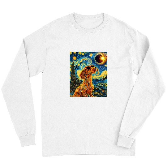 Dachshund Pet Total Solar Eclipse Dachshund Dog 1 Long Sleeves