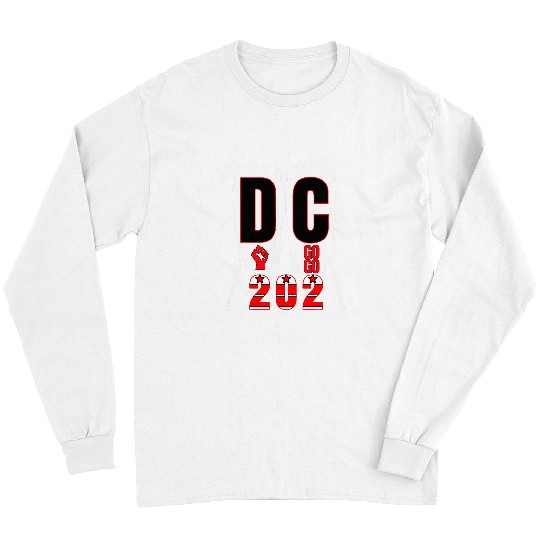 Funny Drummer Washington DC Nations Capitol Conga Drums Go Go Music Long Sleeves
