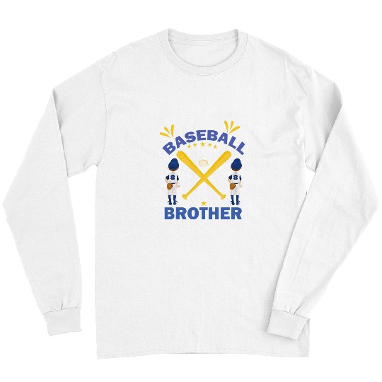 Sport Baseball Fun Baseball Brother Bat Ball Player Family Long Sleeves
