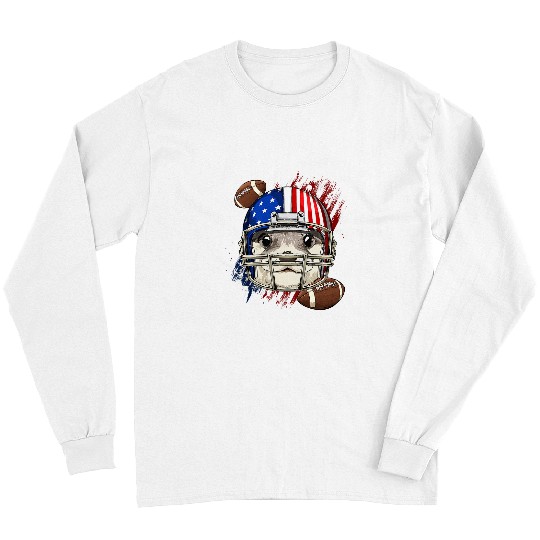 Sport American Football Player River Sea Otter Patriotic Animal Long Sleeves