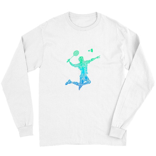 Sport Badminton Player Shuttlecock Boys Kids Men Youth Long Sleeves
