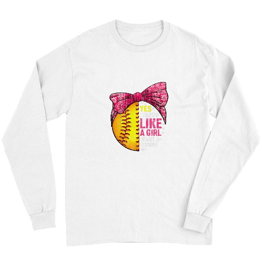 Sport Softball Yes I Throw Like A Girl Want A Lesson Softball Team Sport Long Sleeves