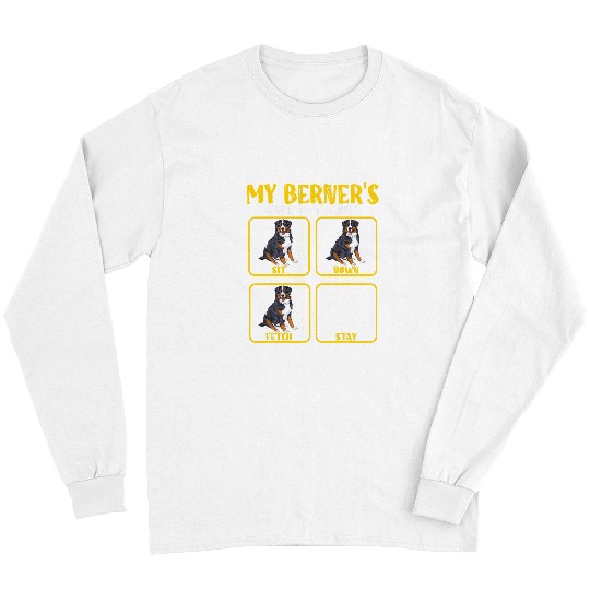 Bernese Mountain Pet Funny Bernese mountain dog berner training guide moms dads Long Sleeves