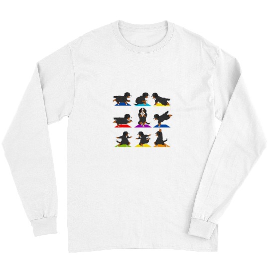 Bernese Mountain Pet Funny Bernese Mountain Dog Yoga Sport Outfit Zen Fitness Long Sleeves