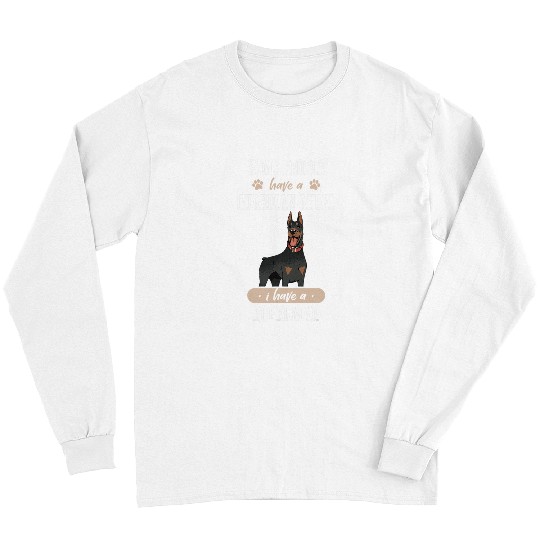 Doberman Pet Pinscher Dog guardian angel Long Sleeves