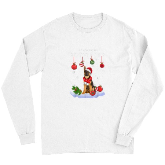German Shepherd Pet I Believe In Santa Paws German Shepherd Christmas0 Long Sleeves