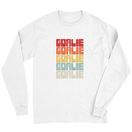 Sport Lacrosse Gift Retro Vintage Lacrosse Player Box Field Lacrosse Goalie Long Sleeves